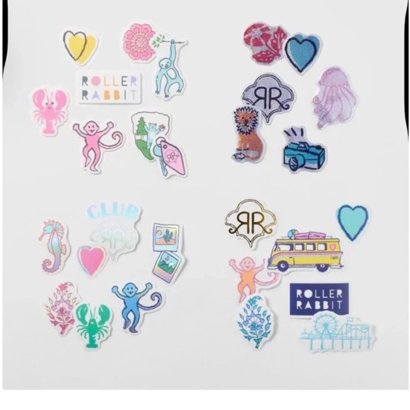 Roller Rabbit x Target 28-count Sticker Set New In Package - Picture 2 of 2
